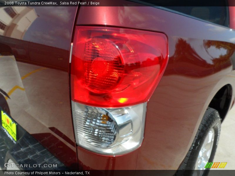Salsa Red Pearl / Beige 2008 Toyota Tundra CrewMax