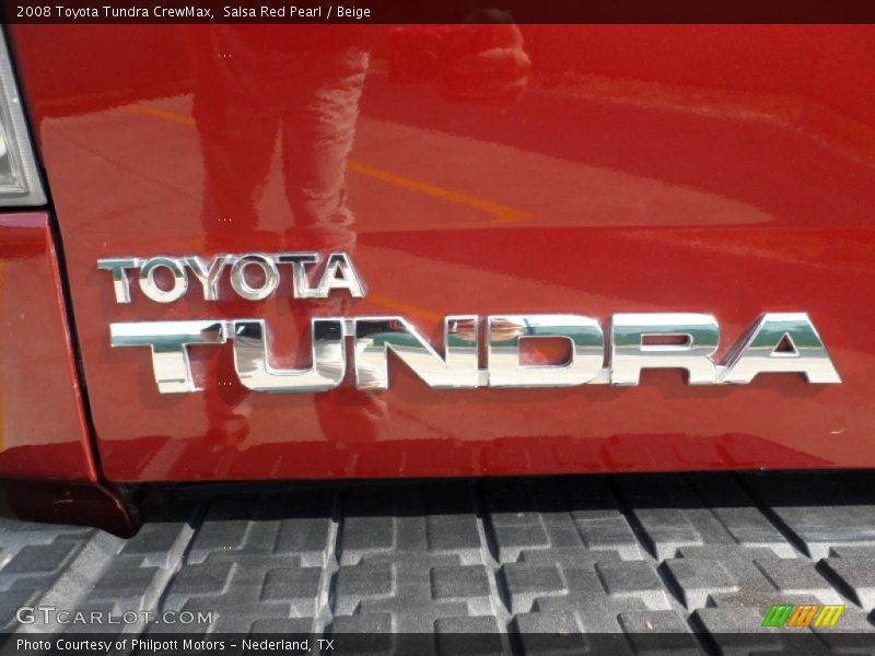 Salsa Red Pearl / Beige 2008 Toyota Tundra CrewMax