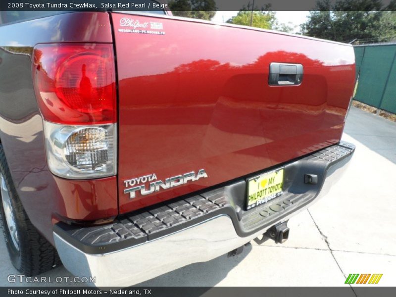 Salsa Red Pearl / Beige 2008 Toyota Tundra CrewMax