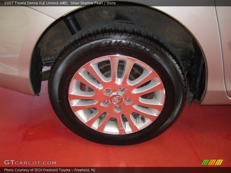Silver Shadow Pearl / Stone 2007 Toyota Sienna XLE Limited AWD