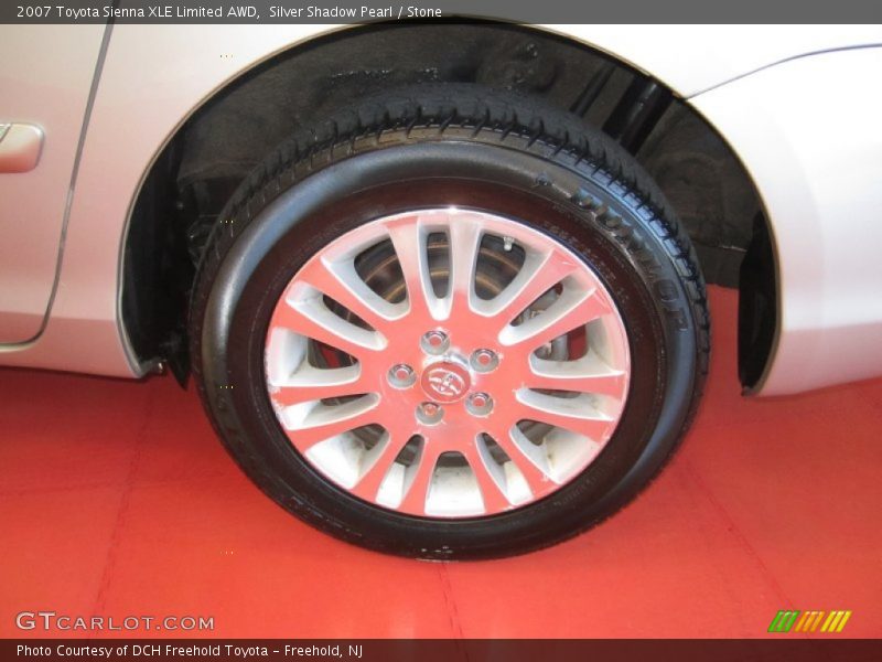 Silver Shadow Pearl / Stone 2007 Toyota Sienna XLE Limited AWD
