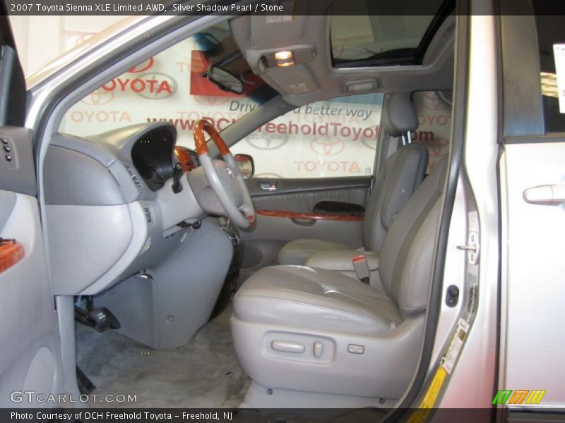 Silver Shadow Pearl / Stone 2007 Toyota Sienna XLE Limited AWD