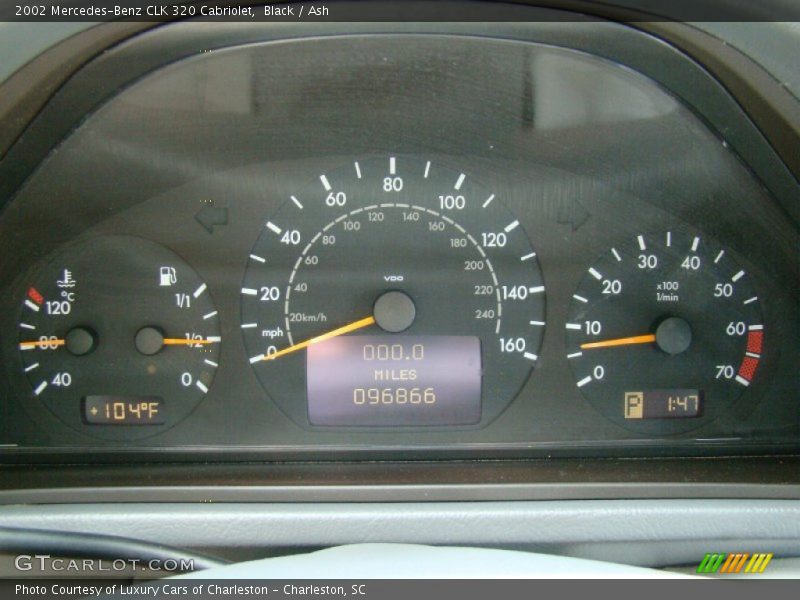 Black / Ash 2002 Mercedes-Benz CLK 320 Cabriolet