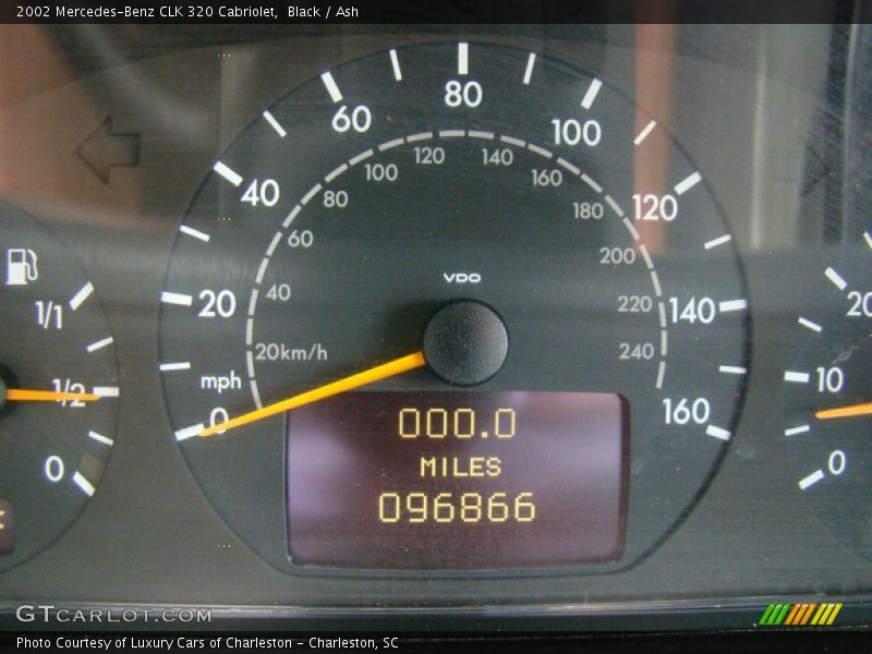 Black / Ash 2002 Mercedes-Benz CLK 320 Cabriolet