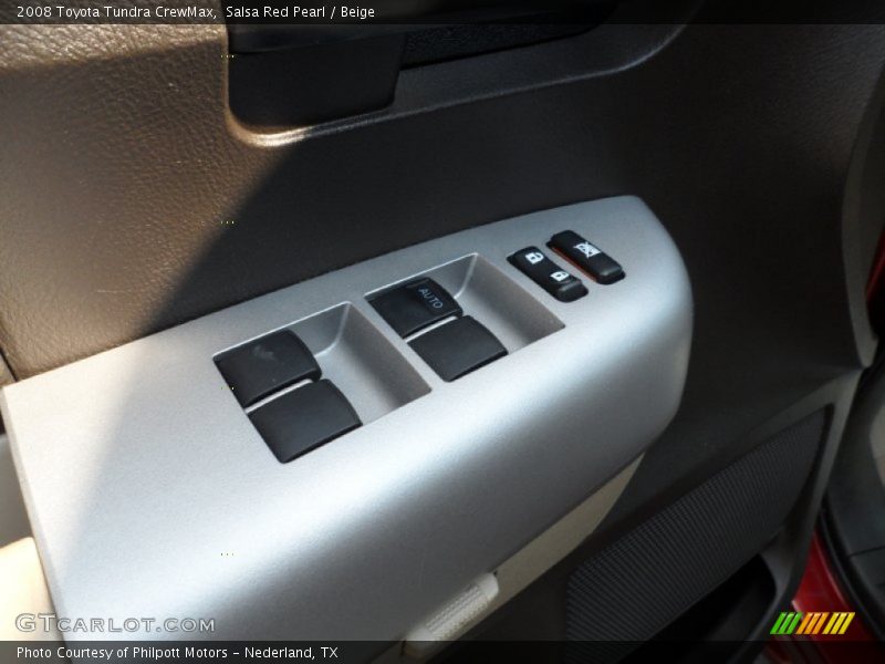 Salsa Red Pearl / Beige 2008 Toyota Tundra CrewMax