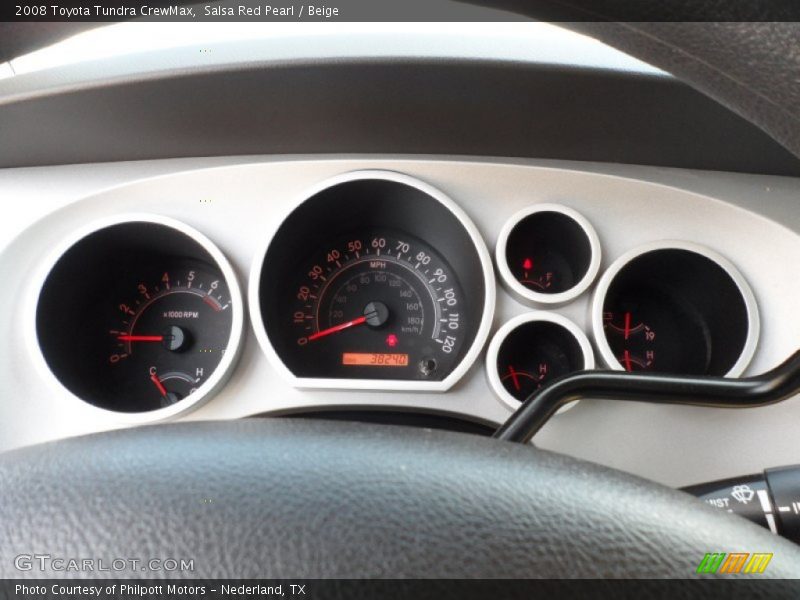 Salsa Red Pearl / Beige 2008 Toyota Tundra CrewMax