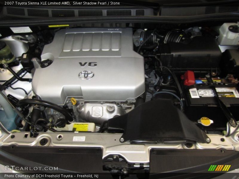 Silver Shadow Pearl / Stone 2007 Toyota Sienna XLE Limited AWD