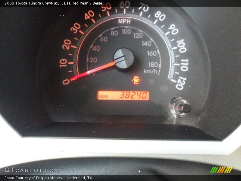Salsa Red Pearl / Beige 2008 Toyota Tundra CrewMax
