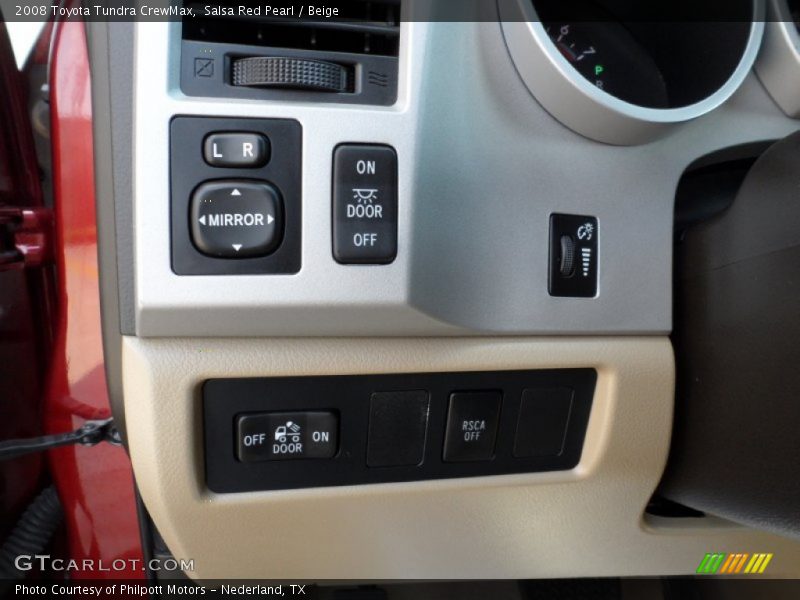 Salsa Red Pearl / Beige 2008 Toyota Tundra CrewMax