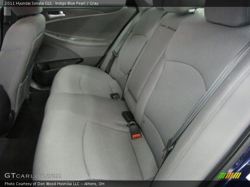 Indigo Blue Pearl / Gray 2011 Hyundai Sonata GLS