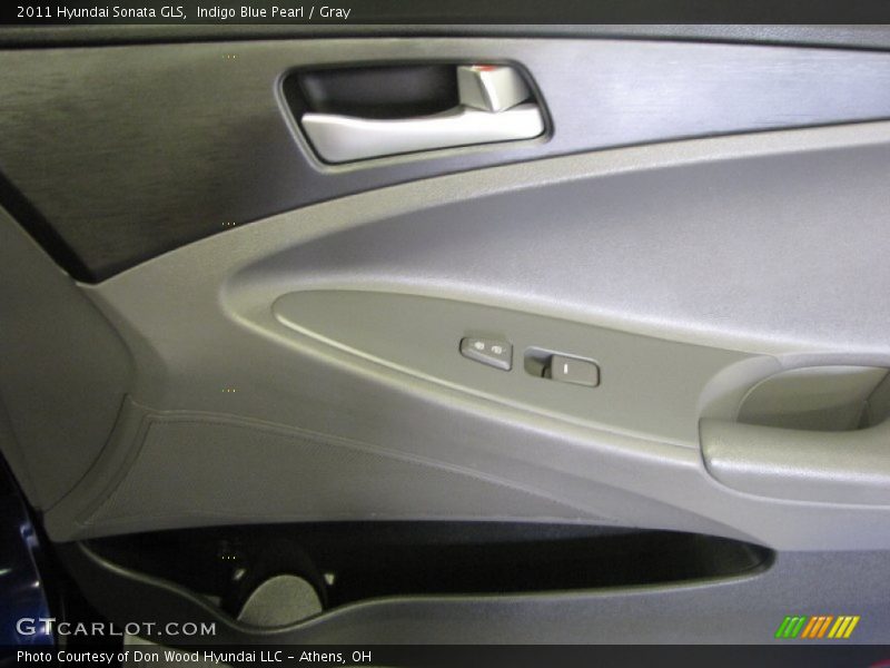 Indigo Blue Pearl / Gray 2011 Hyundai Sonata GLS
