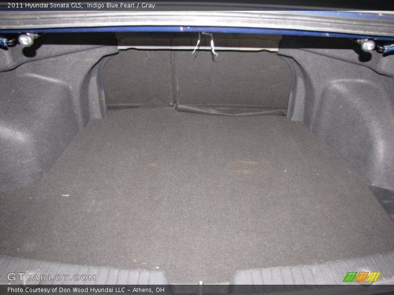 Indigo Blue Pearl / Gray 2011 Hyundai Sonata GLS