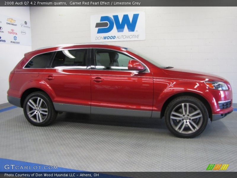 Garnet Red Pearl Effect / Limestone Grey 2008 Audi Q7 4.2 Premium quattro