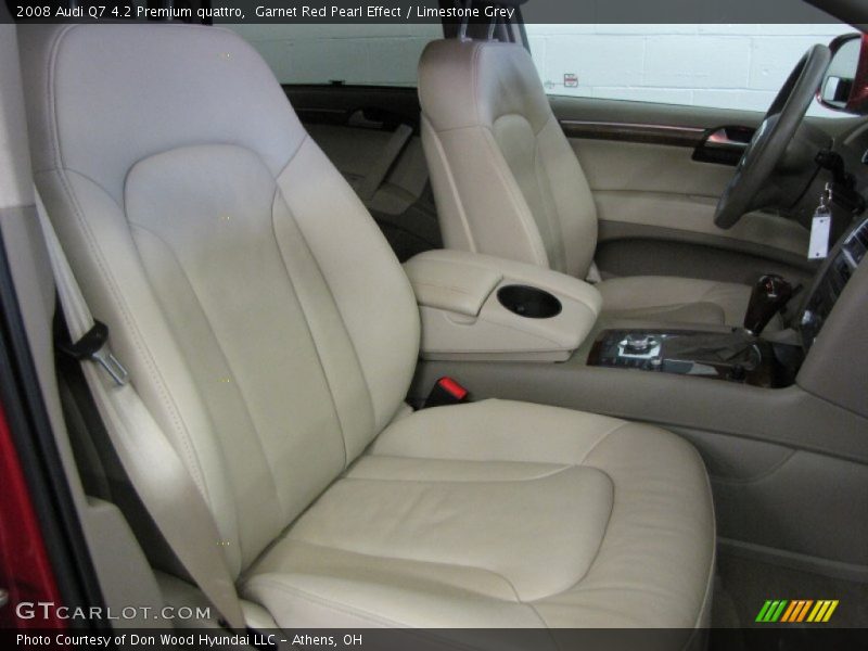 Garnet Red Pearl Effect / Limestone Grey 2008 Audi Q7 4.2 Premium quattro