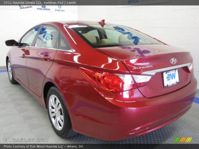 Venetian Red / Camel 2011 Hyundai Sonata GLS