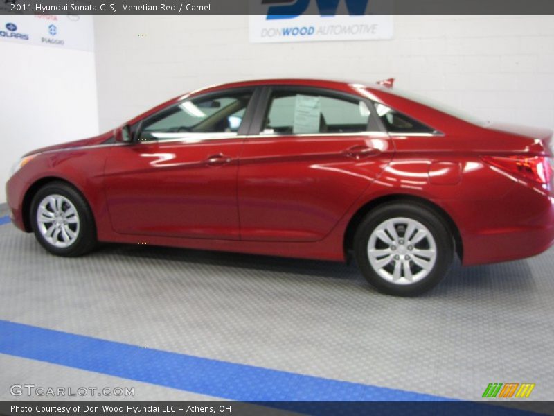 Venetian Red / Camel 2011 Hyundai Sonata GLS