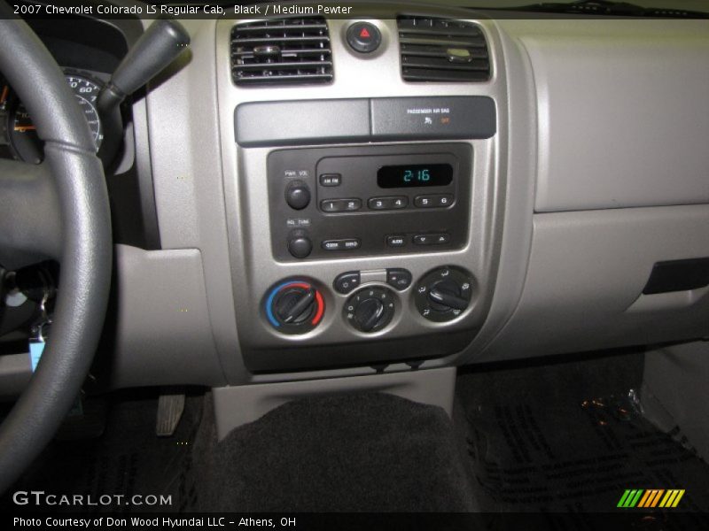 Black / Medium Pewter 2007 Chevrolet Colorado LS Regular Cab