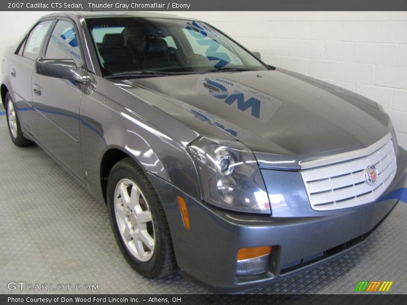 Thunder Gray Chromaflair / Ebony 2007 Cadillac CTS Sedan