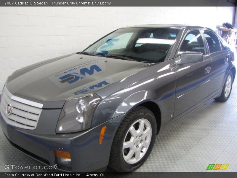 Thunder Gray Chromaflair / Ebony 2007 Cadillac CTS Sedan