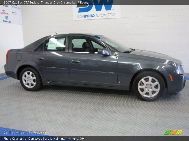 Thunder Gray Chromaflair / Ebony 2007 Cadillac CTS Sedan