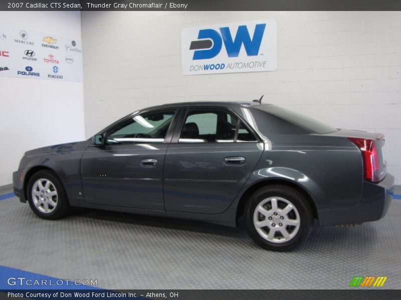 Thunder Gray Chromaflair / Ebony 2007 Cadillac CTS Sedan