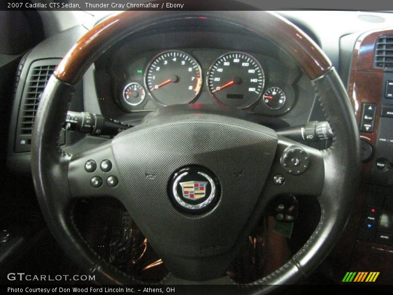 Thunder Gray Chromaflair / Ebony 2007 Cadillac CTS Sedan