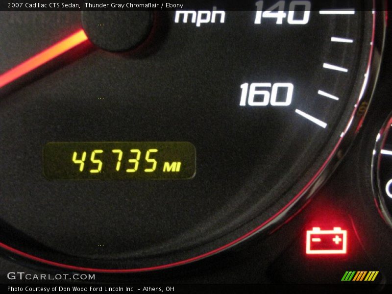 Thunder Gray Chromaflair / Ebony 2007 Cadillac CTS Sedan