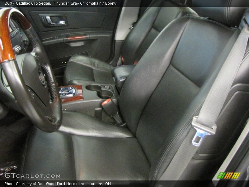 Thunder Gray Chromaflair / Ebony 2007 Cadillac CTS Sedan