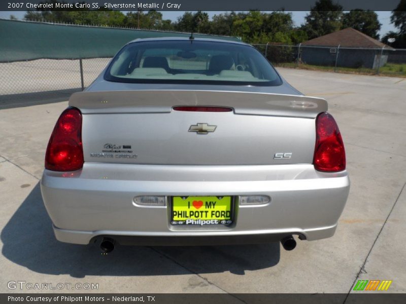 Silverstone Metallic / Gray 2007 Chevrolet Monte Carlo SS