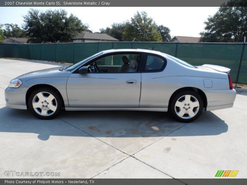 Silverstone Metallic / Gray 2007 Chevrolet Monte Carlo SS