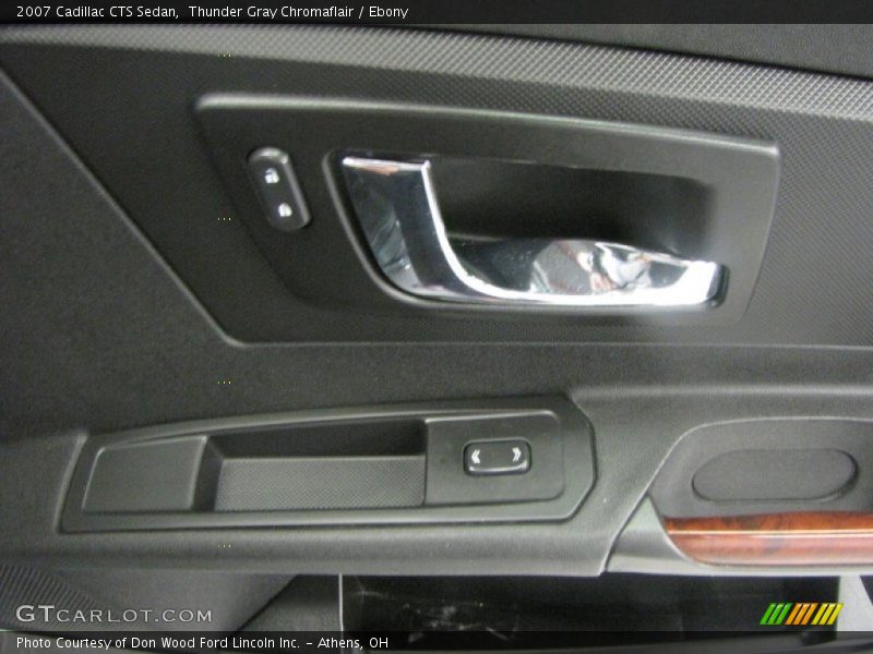Thunder Gray Chromaflair / Ebony 2007 Cadillac CTS Sedan