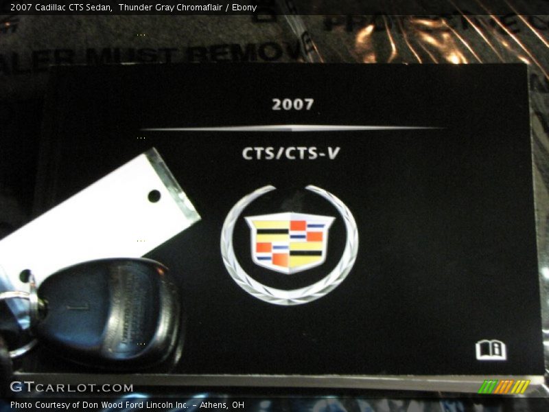 Thunder Gray Chromaflair / Ebony 2007 Cadillac CTS Sedan
