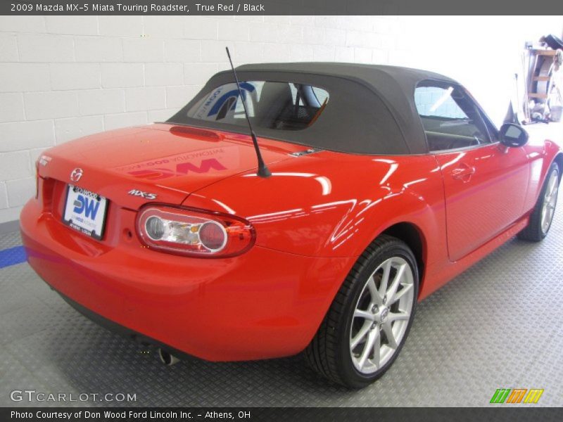 True Red / Black 2009 Mazda MX-5 Miata Touring Roadster