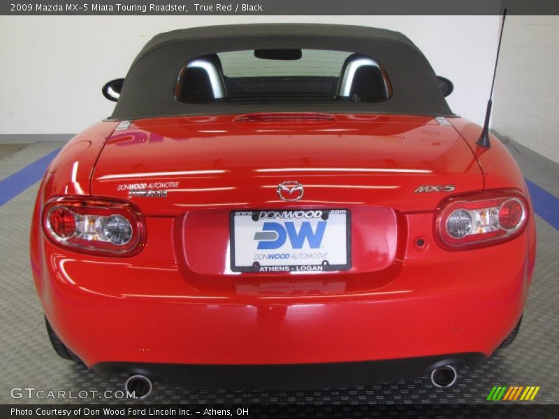 True Red / Black 2009 Mazda MX-5 Miata Touring Roadster