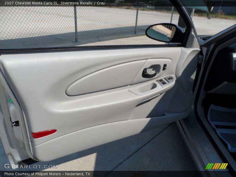 Silverstone Metallic / Gray 2007 Chevrolet Monte Carlo SS