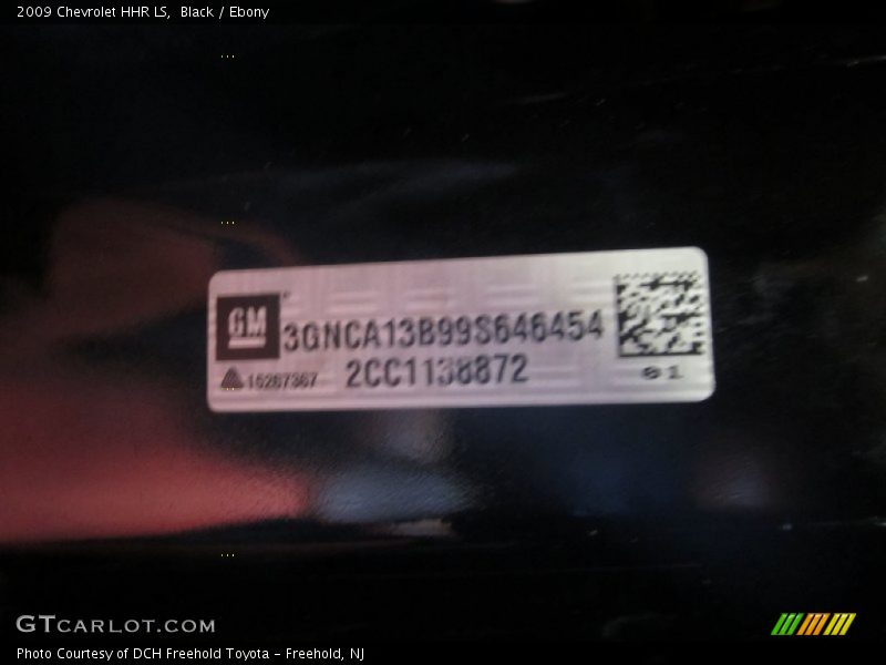 Black / Ebony 2009 Chevrolet HHR LS
