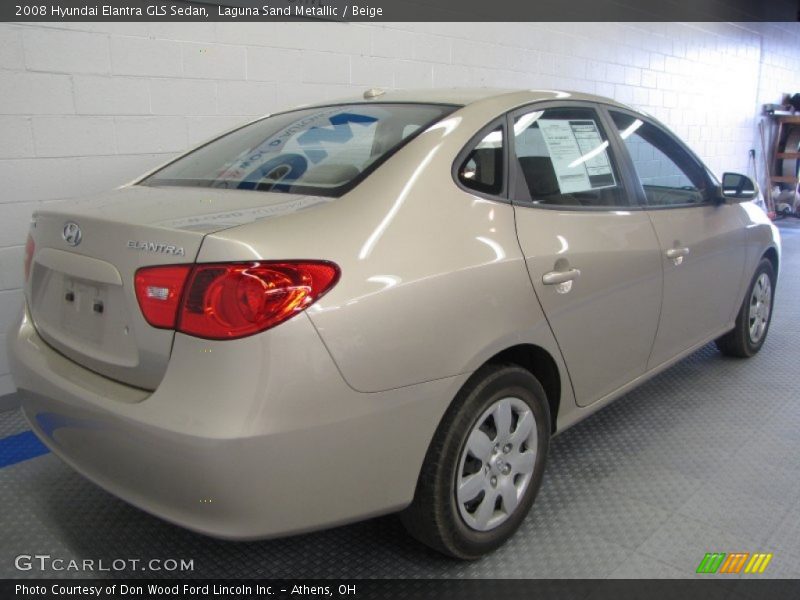 Laguna Sand Metallic / Beige 2008 Hyundai Elantra GLS Sedan