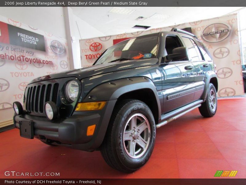 Deep Beryl Green Pearl / Medium Slate Gray 2006 Jeep Liberty Renegade 4x4