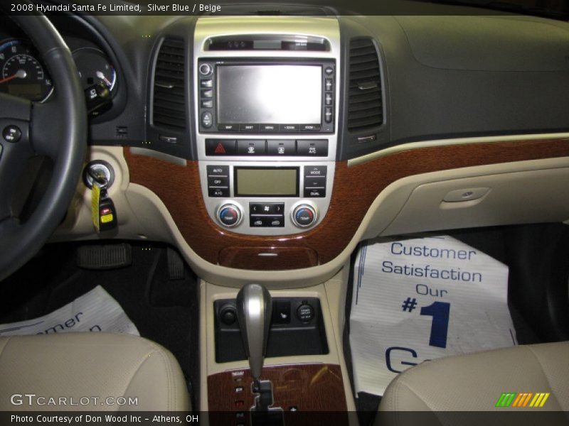 Silver Blue / Beige 2008 Hyundai Santa Fe Limited