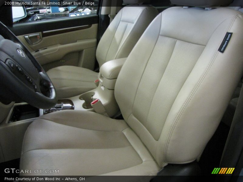 Silver Blue / Beige 2008 Hyundai Santa Fe Limited
