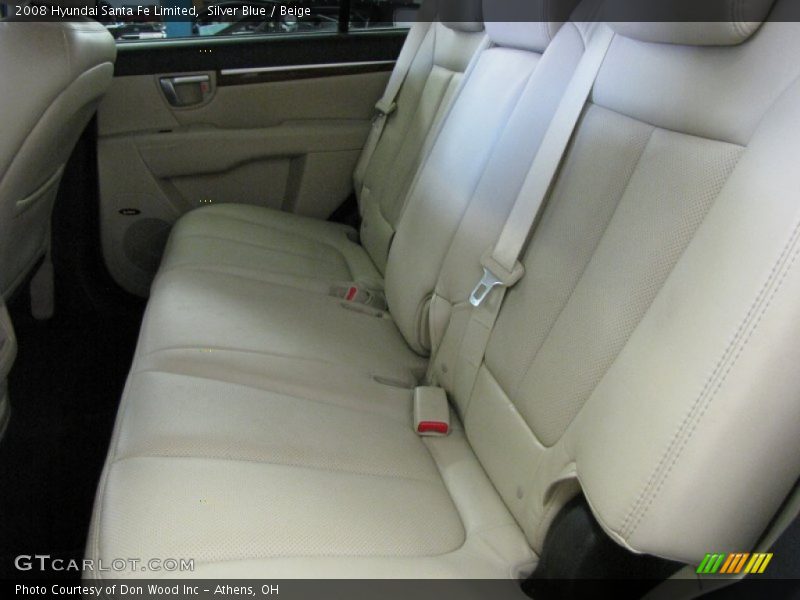 Silver Blue / Beige 2008 Hyundai Santa Fe Limited