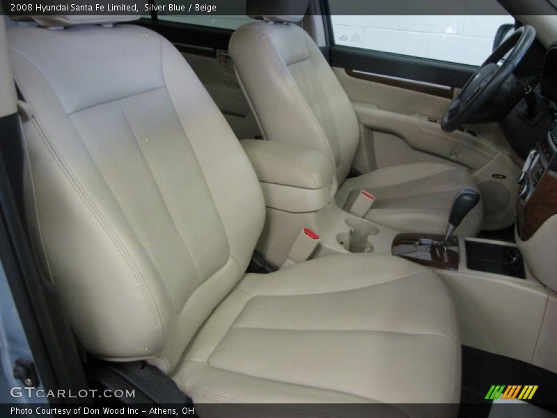 Silver Blue / Beige 2008 Hyundai Santa Fe Limited