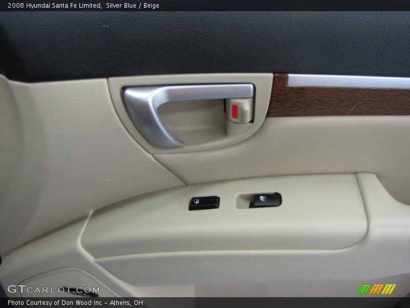 Silver Blue / Beige 2008 Hyundai Santa Fe Limited