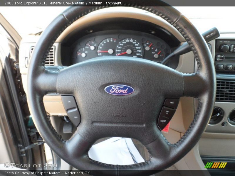 Mineral Grey Metallic / Medium Parchment 2005 Ford Explorer XLT