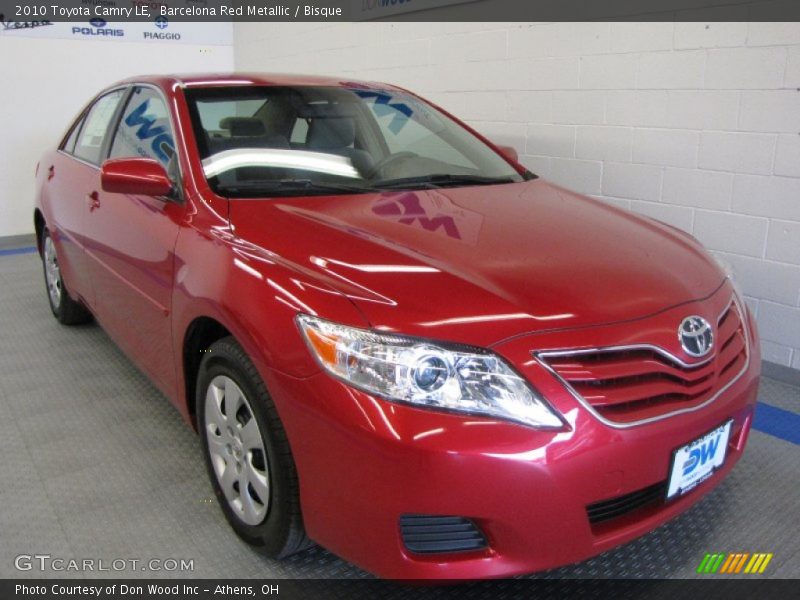 Barcelona Red Metallic / Bisque 2010 Toyota Camry LE