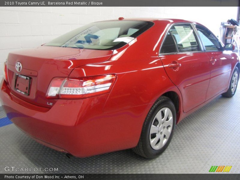 Barcelona Red Metallic / Bisque 2010 Toyota Camry LE