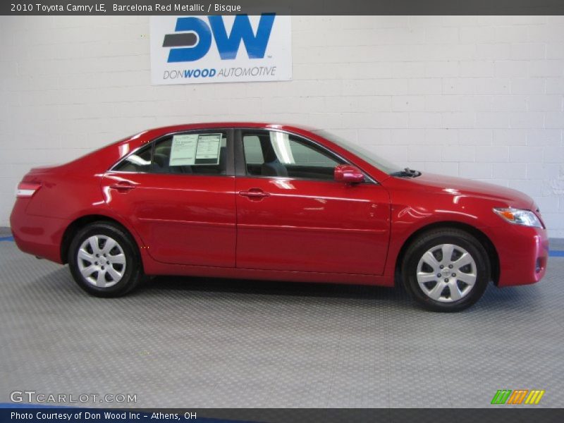 Barcelona Red Metallic / Bisque 2010 Toyota Camry LE