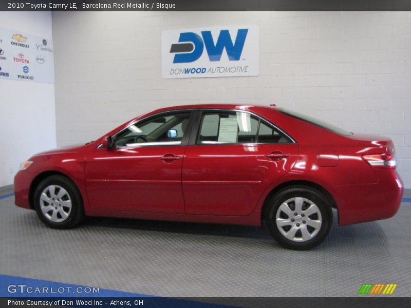 Barcelona Red Metallic / Bisque 2010 Toyota Camry LE