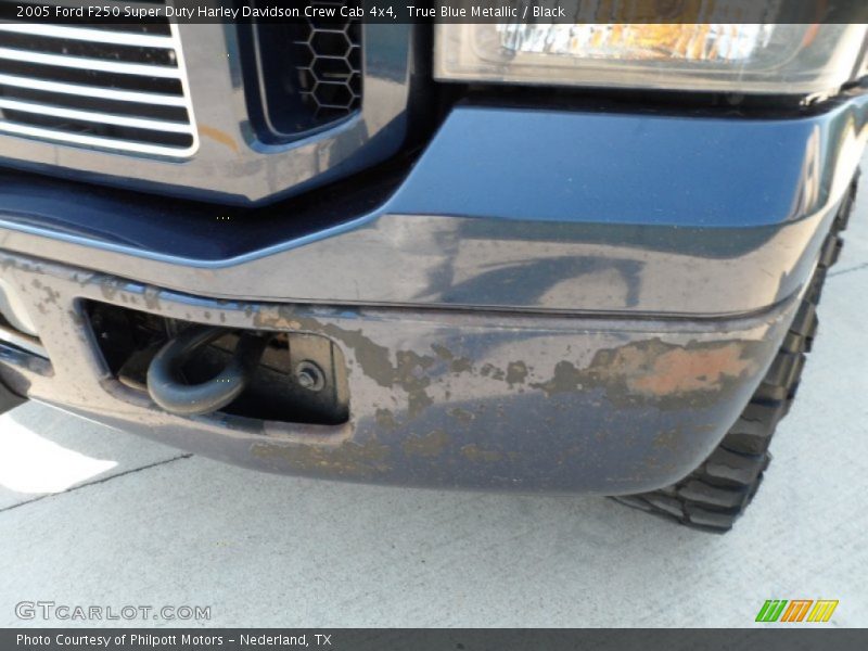True Blue Metallic / Black 2005 Ford F250 Super Duty Harley Davidson Crew Cab 4x4