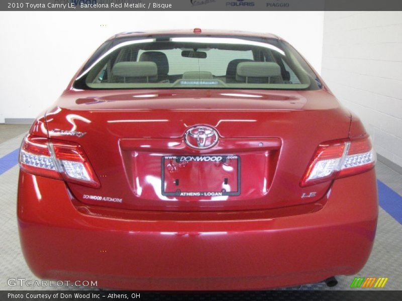 Barcelona Red Metallic / Bisque 2010 Toyota Camry LE
